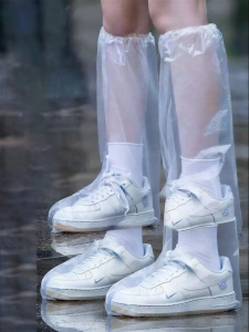 HENGPIN | Anti-slip Waterproof Clear Plastic Thickened Durable Shoe Covers