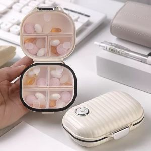 Mini Portable Travel Pill Box for Seven Days Multi-Grid Tablet Organizer Sealed Storage Case for Daily Medication