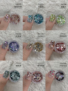 Nail Art Bling Bling Laser Flash Nail Polish Glitter Patch Rhinestone Nail Decorations Shiny Sparkling Manicure Tools