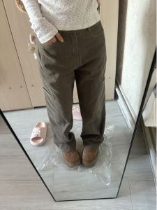 High Waist Extended Length Casual High Rise Slimming Wide Leg Denim Work Pants for Taller Women Spring Autumn New Style