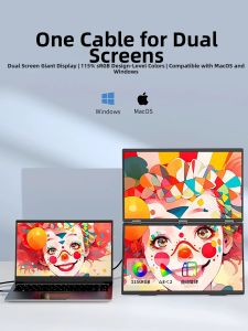 Coocaa | Foldable Dual Screen Monitor Secondary Display