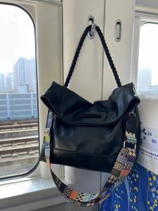 Guibaos Bag Korean Style Lazy Style Soft Leather Womens Bag New Arrival Large Capacity Commuter Shoulder Bag Western Style Crossbody Tote Bag