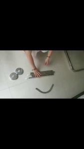 Retractable Arc Shower Curtain Rod: U-Shaped Stainless Steel Shower Curtain Solution