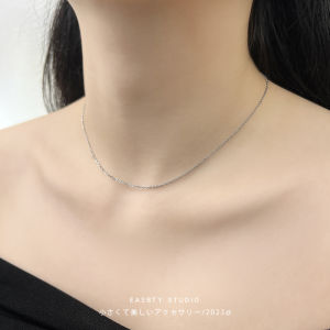 Simple Titanium Steel Necklace Womens Style  out O-Link Fashion Jewelry Lightweight Luxury 2024 New Model Chain Length