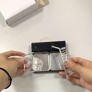 Đế gác mỏ hàn giá đỡ tay hàn lò xo 2 vị trí đa năng chịu nhiệt khay đựng 2 ngăn để nhựa thông bọt biển dùng cho điện tử