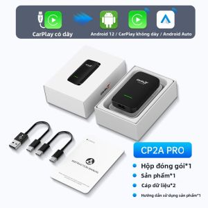 Bộ Chuyển Đổi Không Dây CarlinKit 4.0 PRO 3 Trong 1 Cho CarPlay Hỗ Trợ Android 12 Tương Thích Với 98% Xe Có CarPlay Hỗ Trợ Thiết Bị iPhone & Android