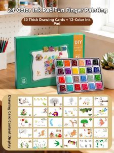 WEIBAI | Non-toxic Fun Finger Painting Paint with Stamp Book