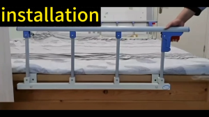 Bed side protector Bed fence Bumper bed Bedridden support Aluminum Alloy Armrest Foldable 4 Gear / 5 Gear / 6 Gear