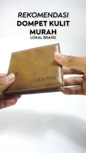 BAPIN Dompet Kulit Lipat Koin Kartu Pendek Pria