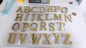 【Fast Delivery】26 English Letters and Number DIY 3D Mirror Acrylic Wall Sticker Decals