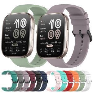 For Amazfit Bip 6 5 3 Pro/S Lite/U Pro/GTR 4 2 Correa 20mm 22mm Silicone Strap Band For Amazfit GTS 4 Mini/2 2E 3 Soft Wristband