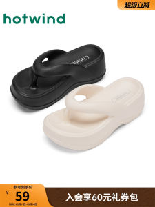 Hotwind Thick Heel Sandals Womens Summer New Casual Outdoor Slippers Beach Shoes Rubber Upgraded Version Flat Sandals