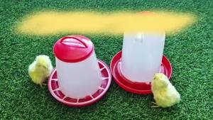 3L Automatic Chicken Coop Water Dispenser Chicken Water Dispenser Water Outlet with Switch Plastic Poultry Drinking Bucket