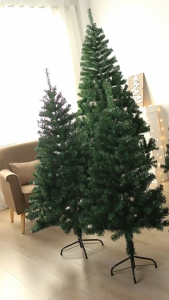 NUVOX 8FT Artificial Christmas Tree 1200 PVC Tips – Lush & Full Foldable Metal Stand Fire‑Retardant Easy Assembly Xmas Tree for Party & Home