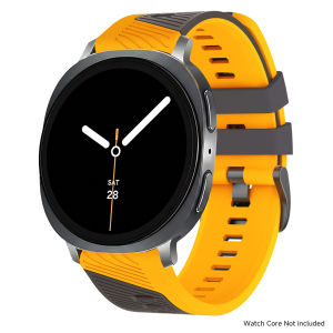 Silicone Sport Band for Samsung Galaxy Watch 9/8 40/44 8Classic 46mm Two Tone Soft Strap Comfort Sport Replacement Wristband