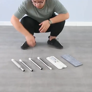 【✅SG stock】THands-free Self Cleaning Magic Flat Mop and Bucket，with two Mop cloth / 360°Cleaning Tools