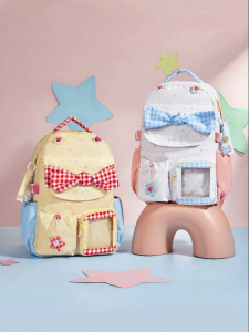 Miffy | Cute Check Pattern Backpack School Bag