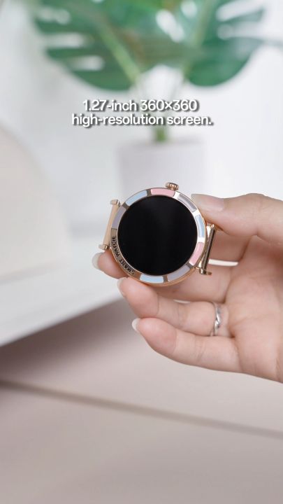 Aolon Lily R2 Smartwatch Wanita Zinc Alloy 1.27-inch TFT Women's Health/Heart Rate/Blood Oxygen/Stress/Sleep monitoring IP67 Waterproof flashlight Bluetooth Call 150+ Sport Mode 290mAh Size 40.9*12mm jam tangan wanita elegan smart watch wanita 2025