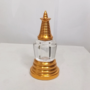 Tempat Relik Stupa Bahan Logam dan Akrilik 1 Pcs