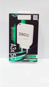280W Adaptor Charger For OPP A3X 5G Super Vooc  Fast Charging Batok Kepala Casan Hp Port USB-A