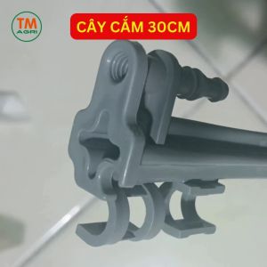 50 Cây cắm gắn béc tưới âm dương cao 30cm (MẪU CẢI TIẾN 2024)- có thể nối dài- gắn ống 6ly hoặc  kẹp ống 10ly - (BB-C30)