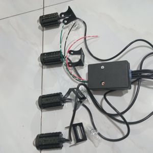 Sepaket 4 LED Sorot 2 Mode Mobil Motor 12 Volt Led Light Bar Led Grill Truk 24V