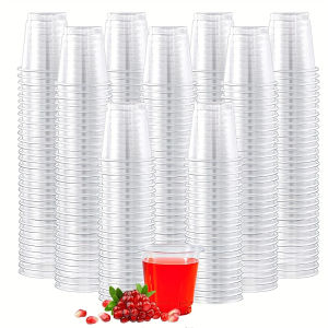 20Pcs Plastic Cups Disposable Cups Party Cups Suitable for Weddings Outdoor Events Gatherings Parties Mini Plastic Containers