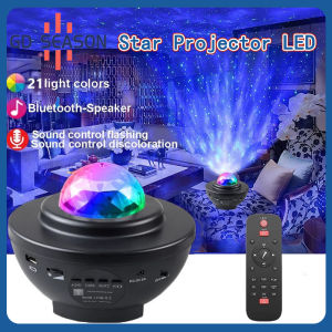 GD Led Star Projector Night Light Starry Projector With Music Bluetooth Speaker Remote Control A