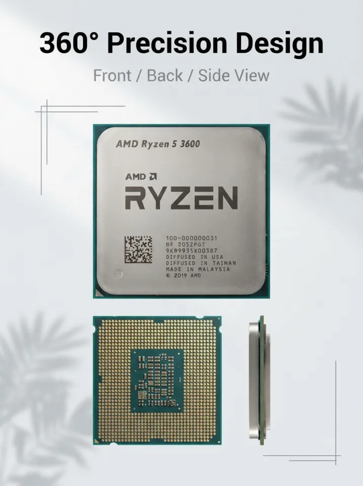 AMD | AMD Ryzen 5 3600 R5 3600 Gaming CPU 6‑Core 12‑Thread 3.6GHz