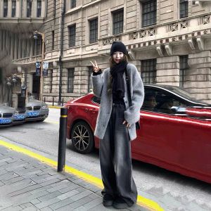 High Waist Bell Bottom Retro American Style Womens Jeans Floor-Length Slimming Denim Pants Versatile Fashionable Bootcut