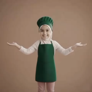 Setelan Chef Anak Celemek & Topi koki 1set Free Bordir Nama Custom Pakaian Koki Anak Fashion Anak Termurah Gratis Ongkir