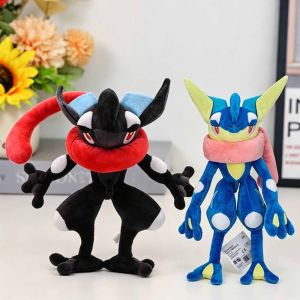 Takara Tomy | Greninja Plush Toy Pokemon Greninja Froakie Evolution Frog Ninja Cartoon Image Stuffed Doll Christmas Gifts for Kids