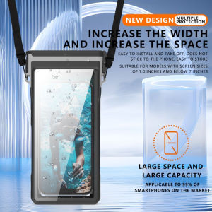 ZUZG Waterproof Phone Pouch Case for Diving 15M Underwater Dry Bag for iPhone 16 Pro Max 16 Pro 16 15 14 13 Pro Max 12 11 Galaxy S24 S23 S2 Ultra Note Pixel Up to 7" Beach Essentials HD Photography