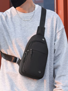 Casual Mens Chest Bag School Leisure Elegance Wallet Mobile Phone Bag Waterproof Wear-resistant Travel Single Shoulder Slant Bag