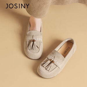 Josiny | Leather Suede Loafer 2026 Autumn New
