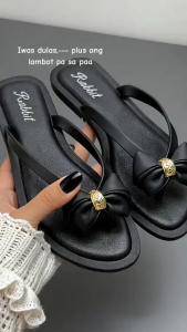 Korean Style Womens Fashionable Anti-slip Flat Sandals Stylish Versatile Outdoor Wear Waterproof Rubber Beach Sandals