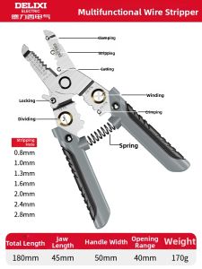 DELIXI | Cutting Peeling Splitting Crimping Electrician Pliers