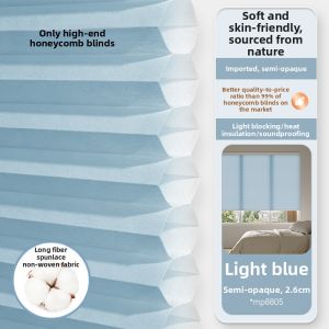 Sunscreen Insulation Lightproof Electric No-Drilling Required Honeycomb Blind