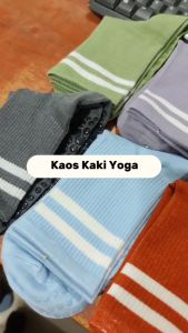 Kaos kaki yoga dot murah wanita panjang model stripe yoga sock pilates BS001