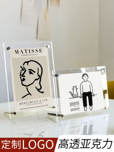 Khung Ảnh Acrylic Hai Mặt Trong Suốt Trưng Bày Trên Bàn 6 Inch 7 Inch Khung Ảnh Postcard Trưng Bày Khung Ảnh Nhỏ A4 Trang Trí Bàn