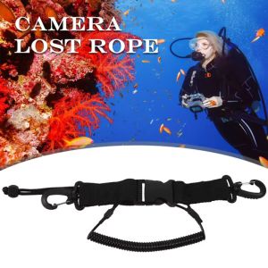 2Pcs Lightweight Portable Diving Camera Anti-Loss Lanyard With Double-Hook Spring Lanyard for Under Kayaking Swimming Sports