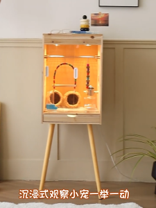 Parrot Incubator Breeding Box Brooding Constant Temperature Peony Black Phoenix Young Bird Cage Winter Solid Wood Breeding Box Winter Dedicated