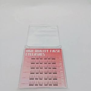 Self Adhesive Individual Eyelashes No Glue Needed Fluffy Cluster Eyelash Korean Fashion Manga Lash Extension for Daily Makeup