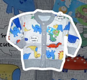Jaket Anak Bayi Laki Laki Import Usia 6 Bulan - 3 Tahun Gambar Mobil Bahan Bulu Halus Lembut