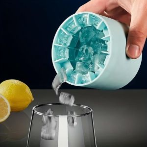 3Pcs Silicone Ice Cube Tray Mold / Easy Release Ice Bucket / for Juice Whisky / Bar Kitchen Drink Accessories 40 grids