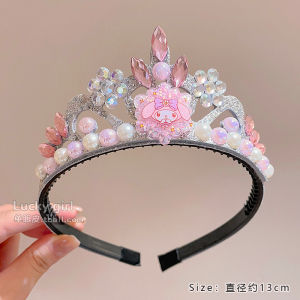 Blue Princess Elsa Hairband Ice Queen Anti-Slip Comfortable Womens Hair Accessories Korean Style Childrens Fashion Accessories