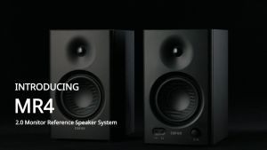 Edifier MR4 Studio Monitor Speaker - Balanced TRS Input | Headphone Output | Silk Film Tweeter | 4 Inch Woofer | 42W RMS