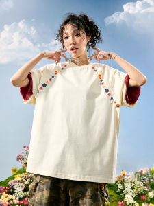 American Vintage Embroidered Short Sleeve T-Shirt