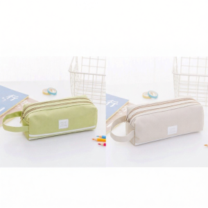 Minimalist Creative Pencil Case Double Layer Zipper