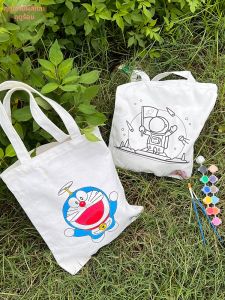 DIY Drawing Blank Large Capacity Tote Bag